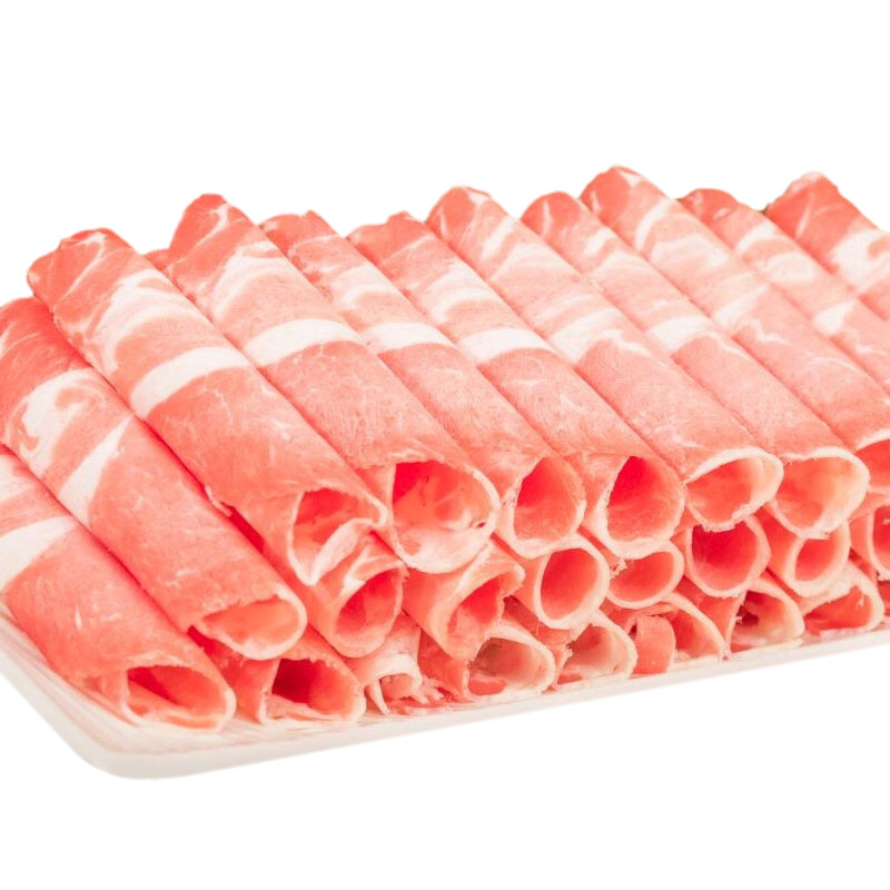 羔羊部落羔羊肉卷冬季火锅食材250g*4 拿铁色