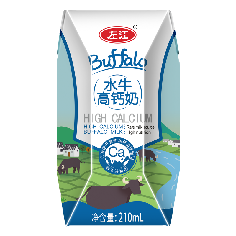 左江水牛高钙奶210ml*10盒（单位：箱） 蓝色