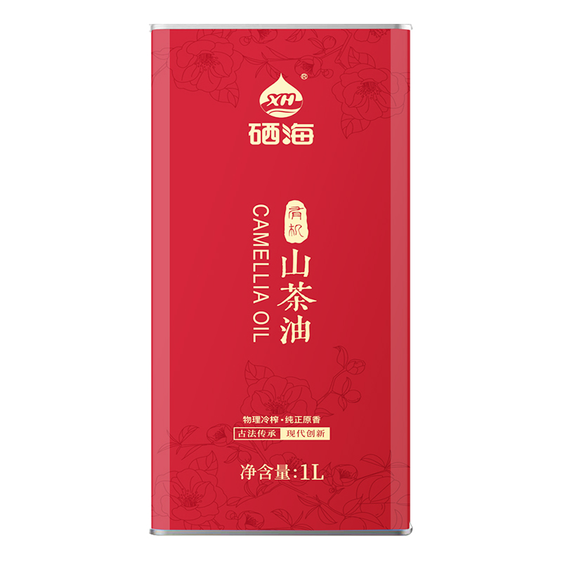 XH硒海（马克铁）冷榨山茶油1L（单位：瓶） 冷榨山茶油1L