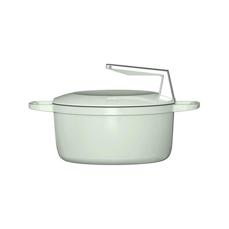 悦味珐琅铸铁二件套绿色TP7ZTG（单位：套） 松霜绿