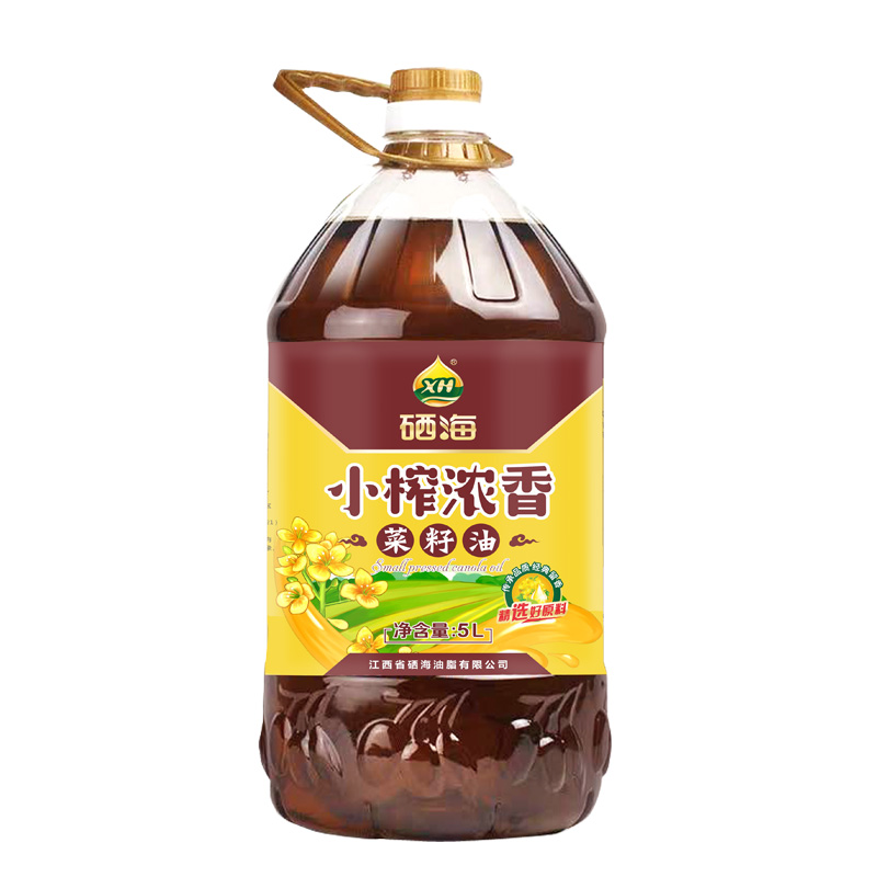XH硒海小榨浓香菜籽油5L（单位：桶） 小榨浓香菜籽油5L