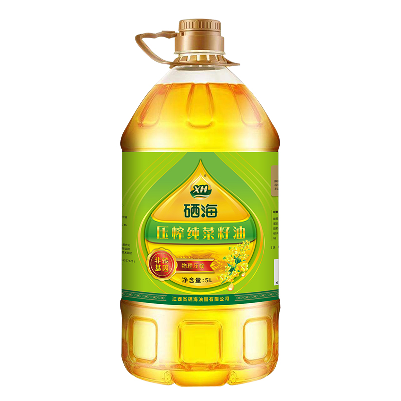 XH硒海压榨纯菜籽油5L（单位：桶） 压榨纯菜籽油5L