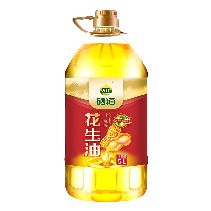 XH硒海压榨纯花生油5L（单位：桶） 压榨纯花生油5L