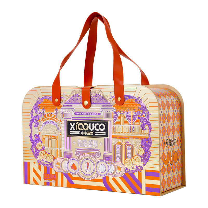 小小罐君 皇庭盛果坚果年货礼盒 1620g*1 单位：盒 豆沙色