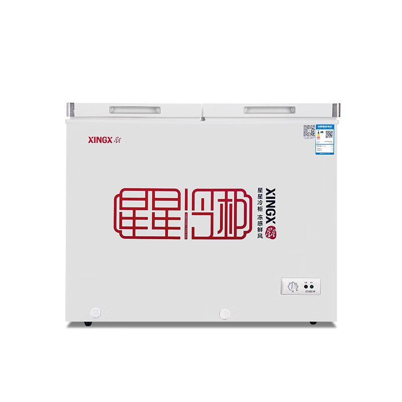 星星（XINGX）冷柜双温206升 冷藏冷冻双温双箱冰柜 BCD-206GA（单位：台） 白色