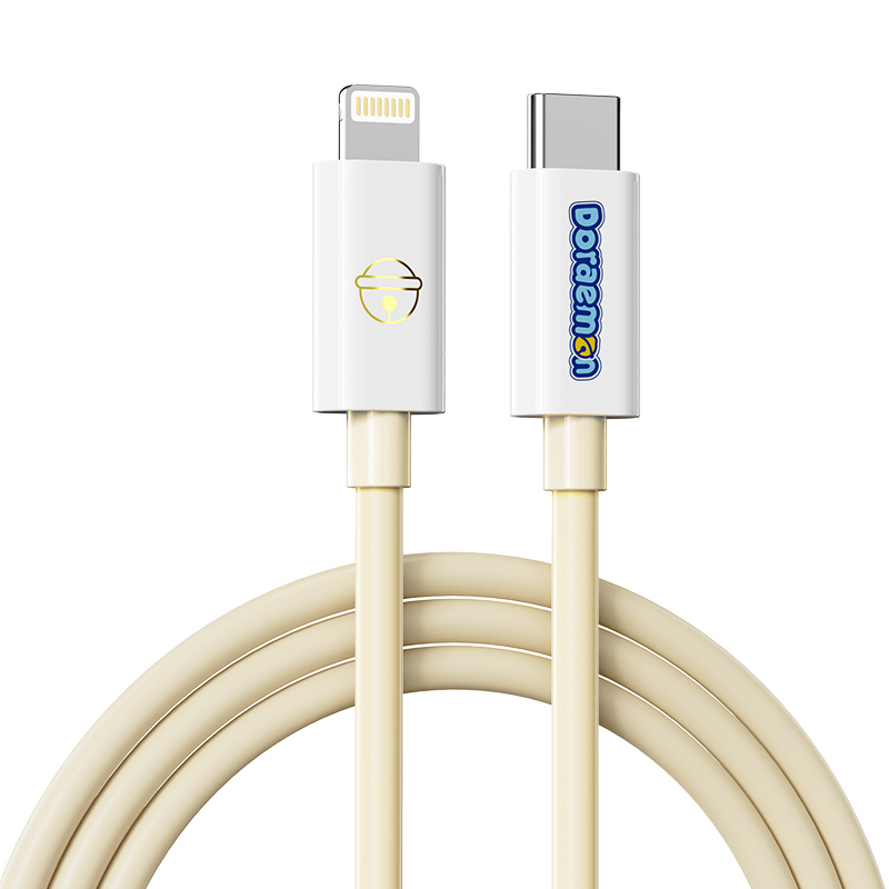 ROCK 哆啦A梦 PD100W/6A快充数据线 L=100CM  RCB0866 米色  单位：条 CTO L 27W 1M