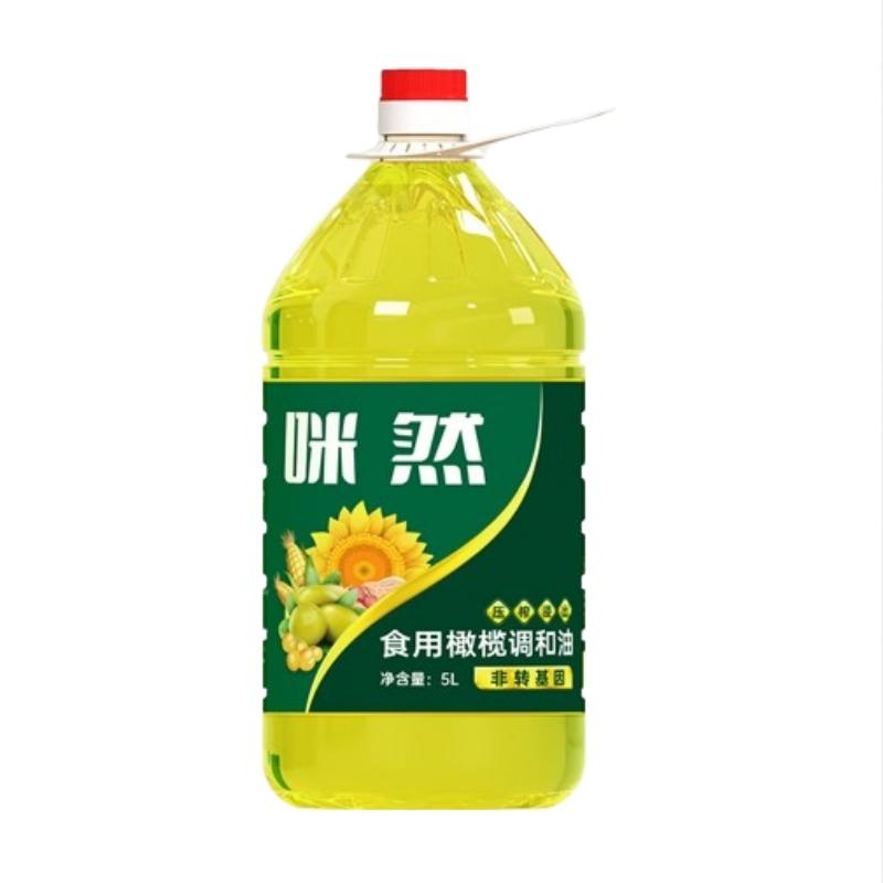 咪然 非转橄榄调和油 5L 绿色 单位：桶 绿色