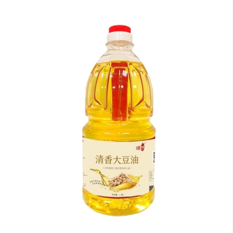 咪然 非转基因清香大豆油 1.8L  黄色 单位：桶 黄色