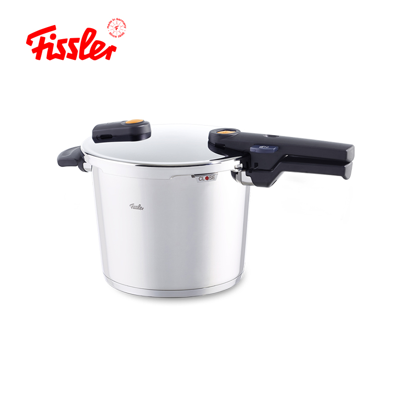 菲仕乐Fissler 德国进口橙色沸点22厘米6L高速快锅 单位：个 不锈钢色
