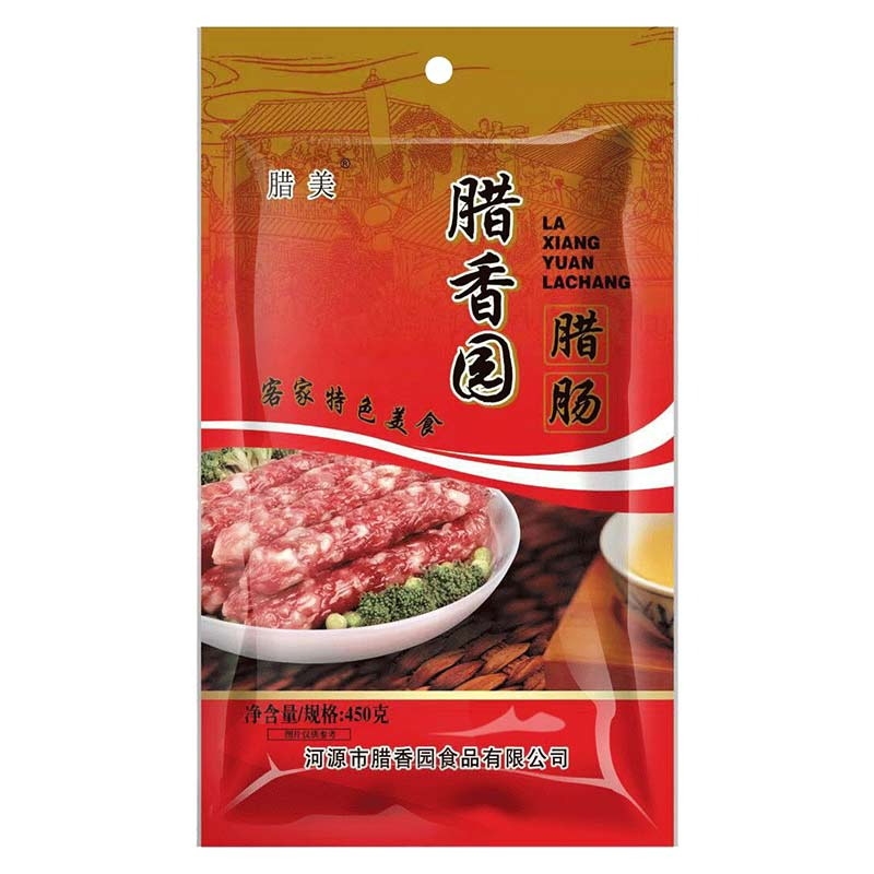 腊美-广式/客家-正二八腊肠450g（单位：袋） 红色