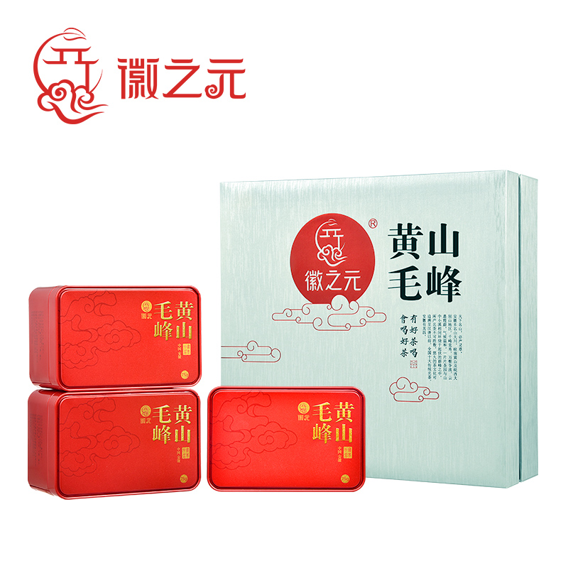 徽之元 黄山毛峰 特级二等（徽系列)300g盒装茶叶  单位：盒 金色
