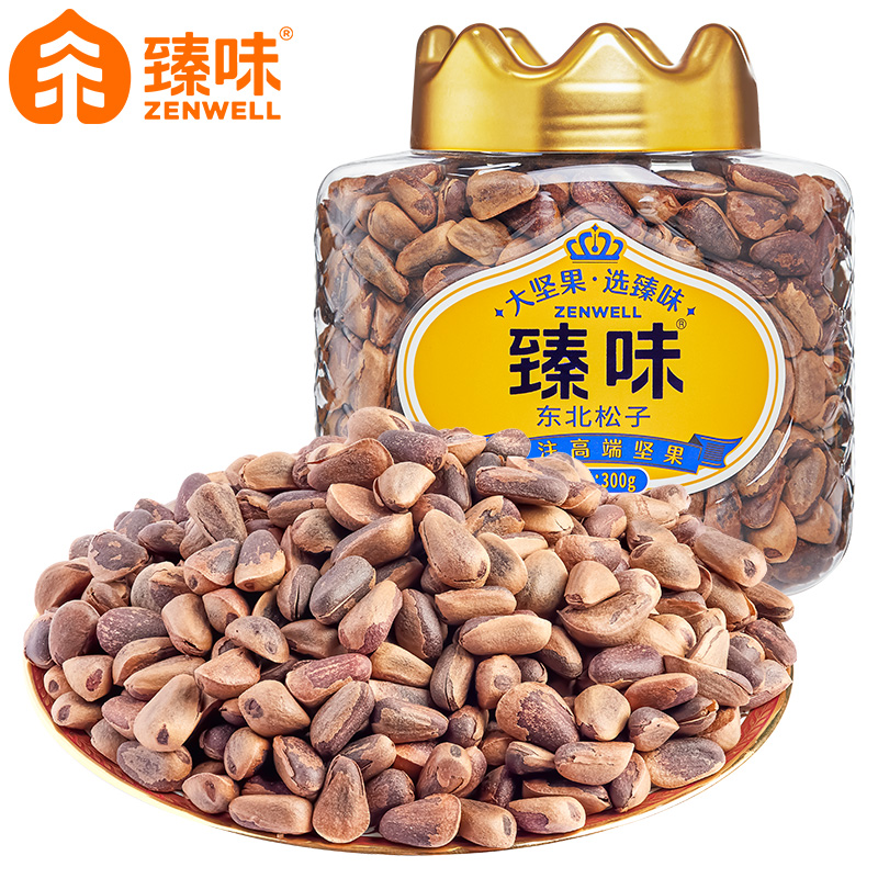 臻味300g东北松子 300 单位：罐 自然色