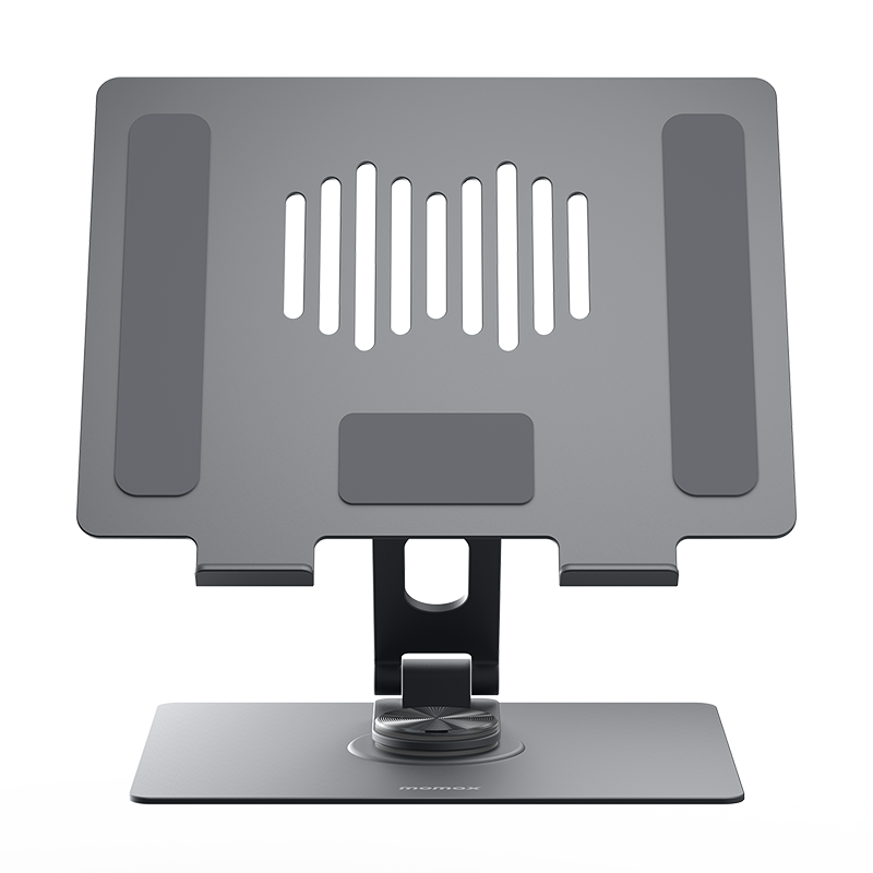 Momax:FOLD STAND铝合金旋转折叠笔记本电脑支架KH10E  单位：个 深空灰