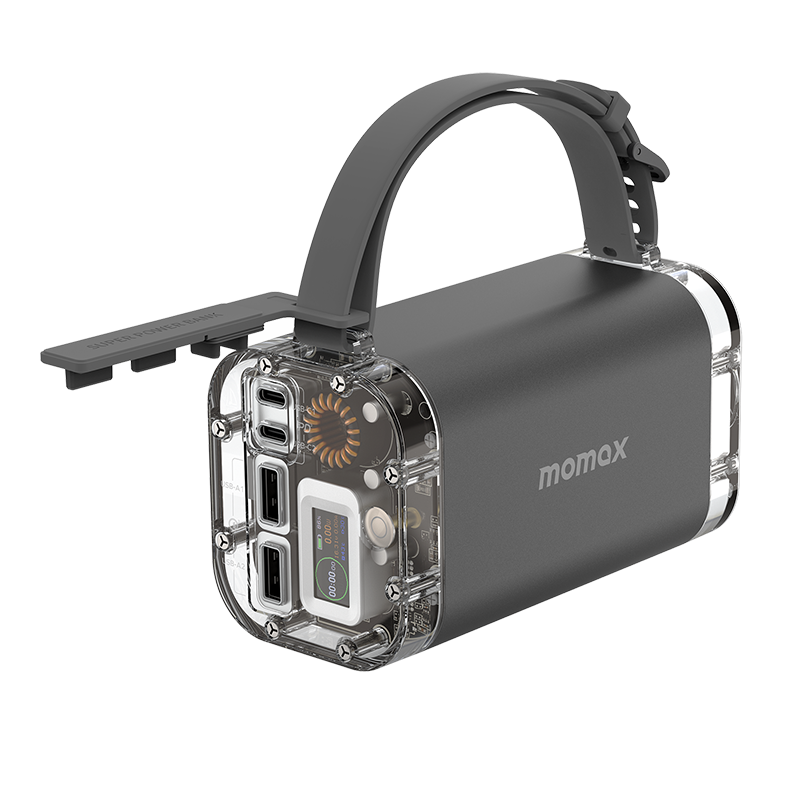 Momax:iPower Stone Mini 透明三防户外电源(双向100W 40000mAh 个 太空灰