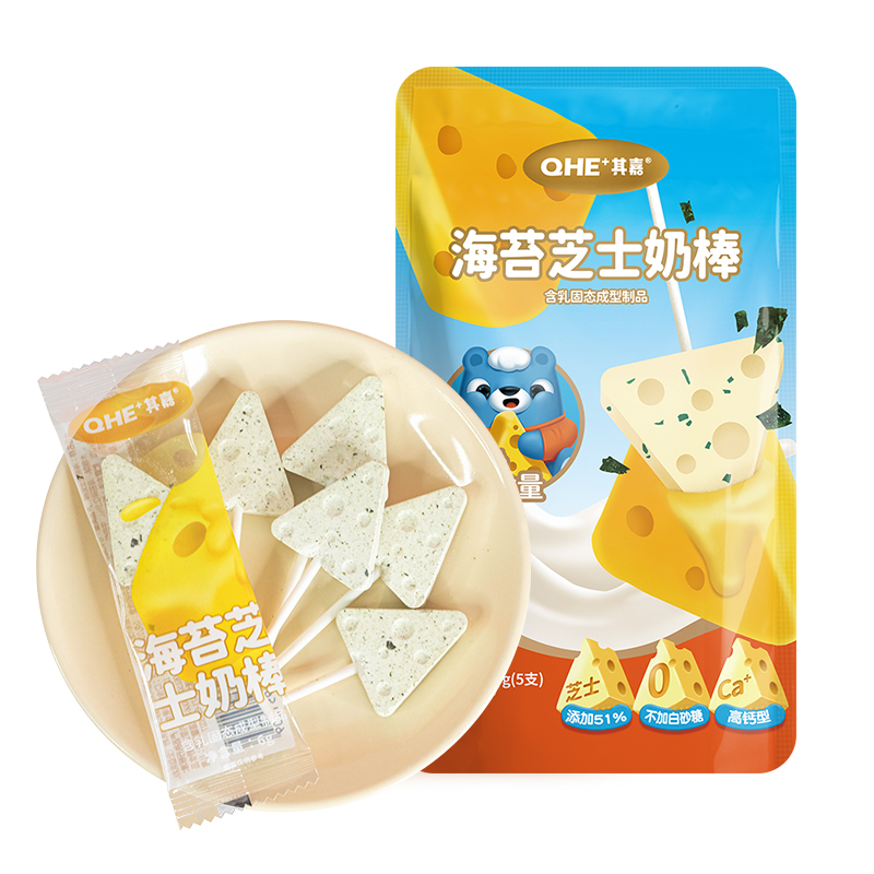 小奶花三角海苔芝士奶棒30g*5袋  