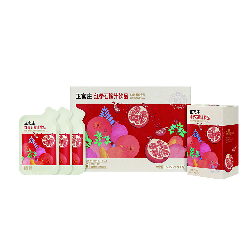 正官庄红参石榴汁饮品（臻享装）1.5升 单位：盒 混色