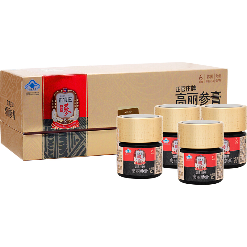 正官庄高丽参膏30克*4  单位：盒 混色
