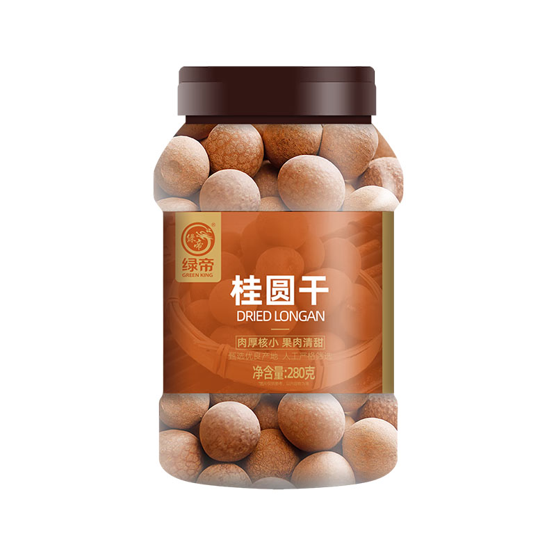 绿帝桂圆干罐装280g  单位：罐 自然色