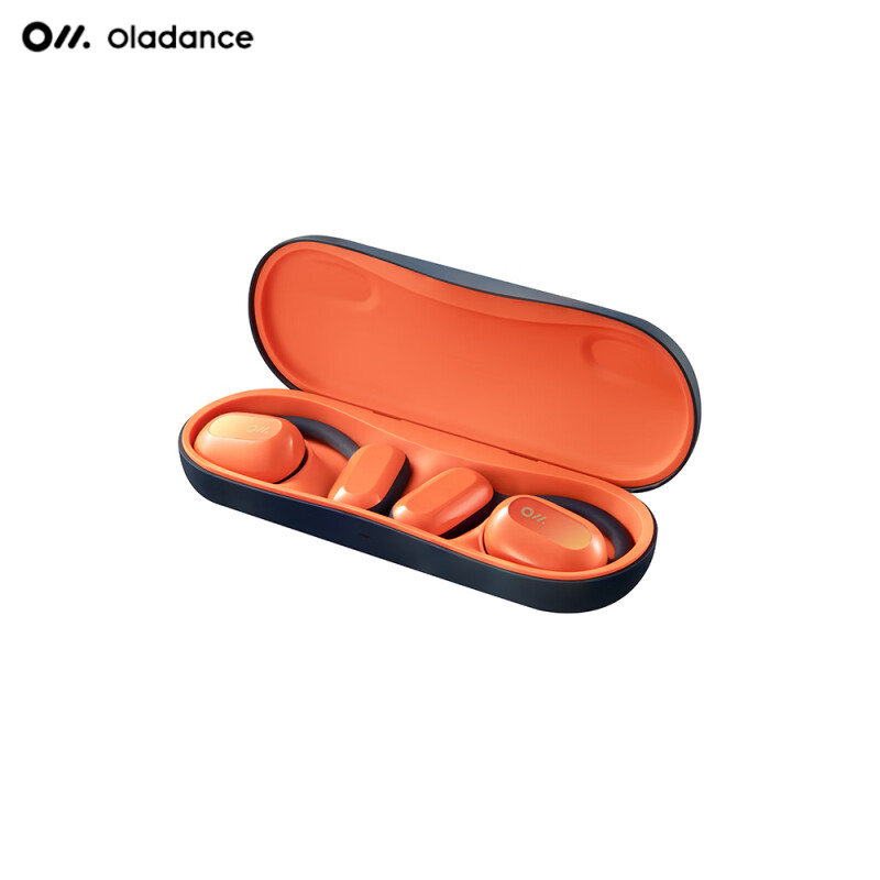 Oladance OWS2开放式真无线蓝牙耳机无感耳机长续航不入耳式商务办公学习通用苹果华为适用/台 熔岩流橙
