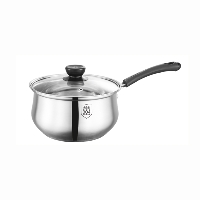 栢士德BYSTON	爱尔堡奶锅 BST-102D 18CM（单位：个） 不锈钢色