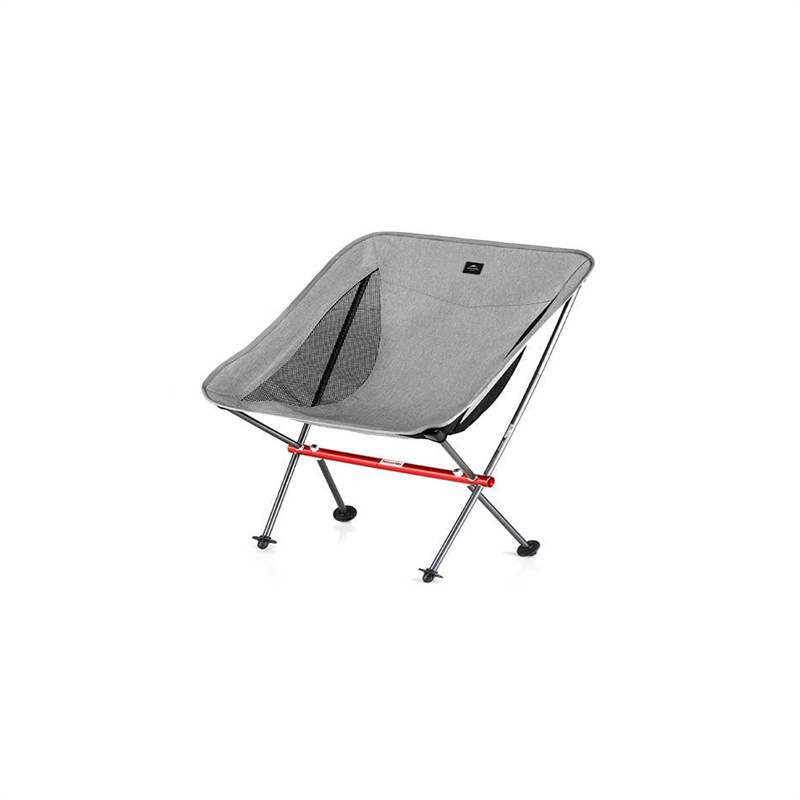 Naturehike挪客超轻户外折叠椅便携钓鱼椅子靠背小凳子露营月亮椅（单位：张） 银沙灰