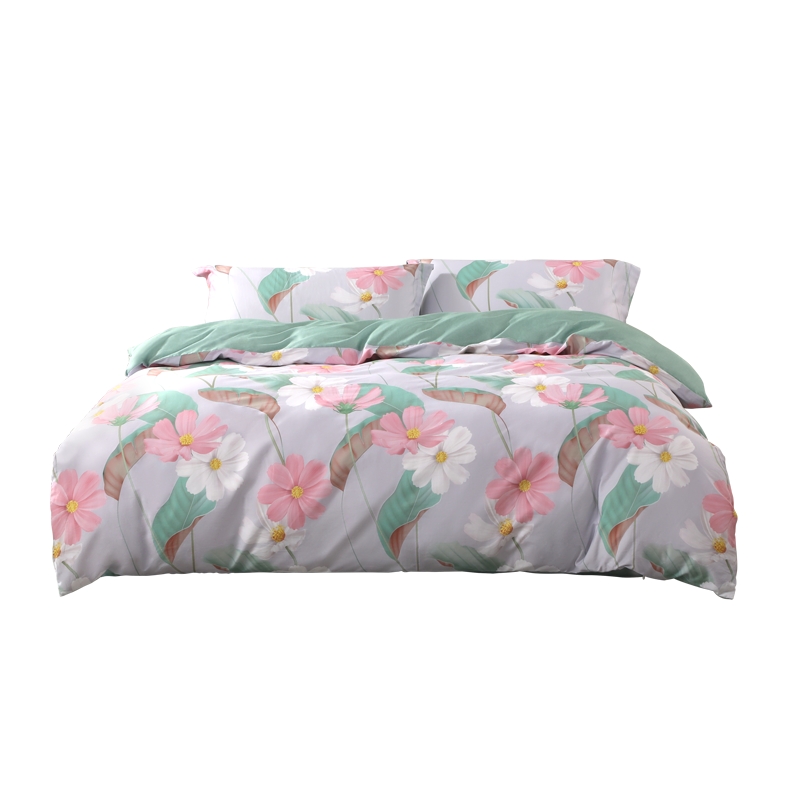 水星家纺  全棉抗菌四件套 124536 幸福格桑（单位：套） 花色 1.5米