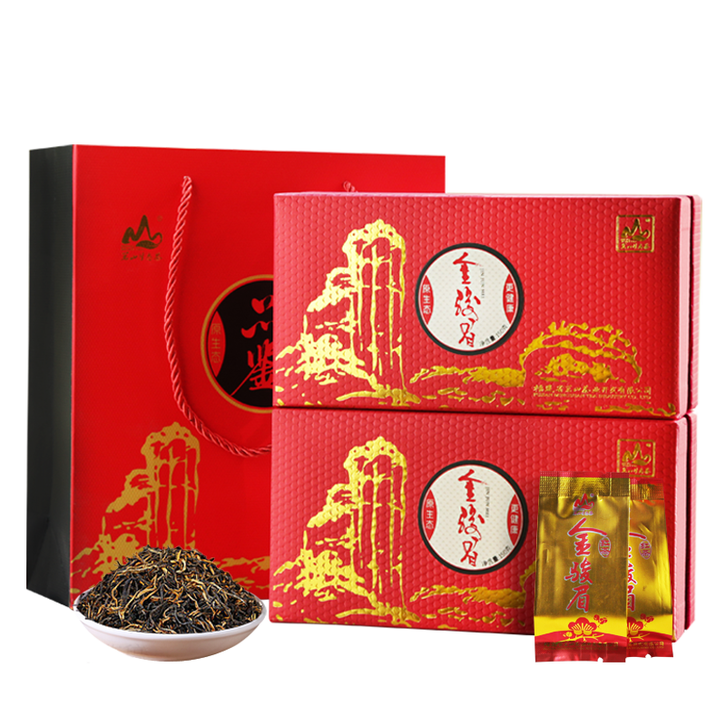茗山生态茶 金骏眉红茶 雅韵茶叶礼盒装 300g（单位：盒） 红色