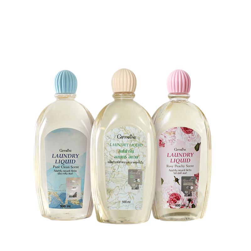 芝芙莲内衣内裤洗衣液清洁液 蜜桃玫瑰+和风木棉+经典莲香各500ml
