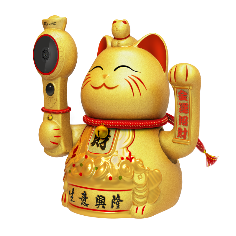 萤石 招财猫互联网摄像机CS-HTQ2S  单位：个 金色