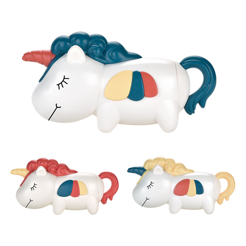 婴侍卫  独角兽抽拉式水枪 水炮玩具  TY004-4  （单位：只） 红/黄/蓝 颜色随机 颜色随机