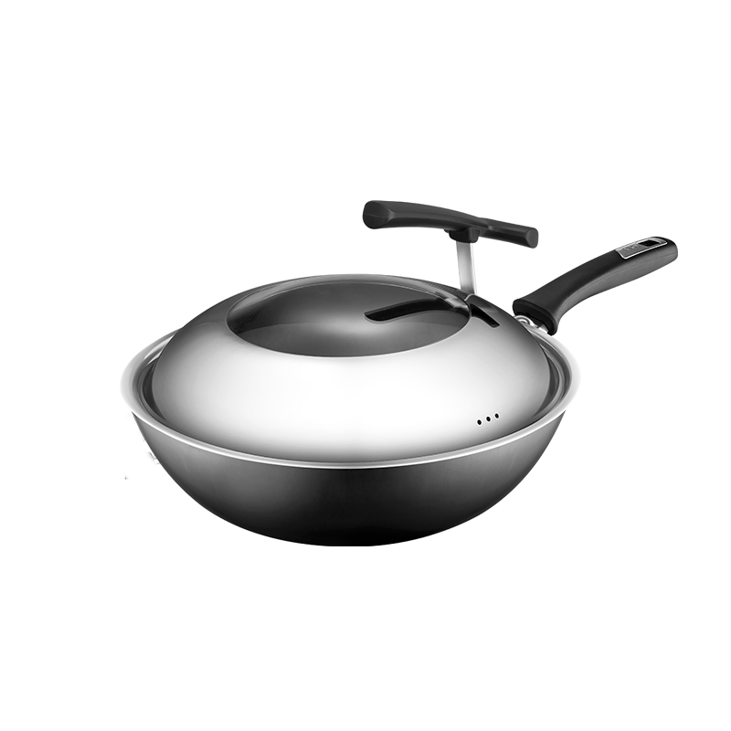 爱仕达（ASD）第三代锈不了铁锅WG8332QB（32cm）（单位：套） 曜石黑