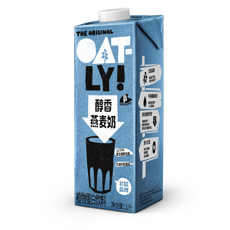 Oatly噢麦力原味醇香燕麦奶1L*6 灰色