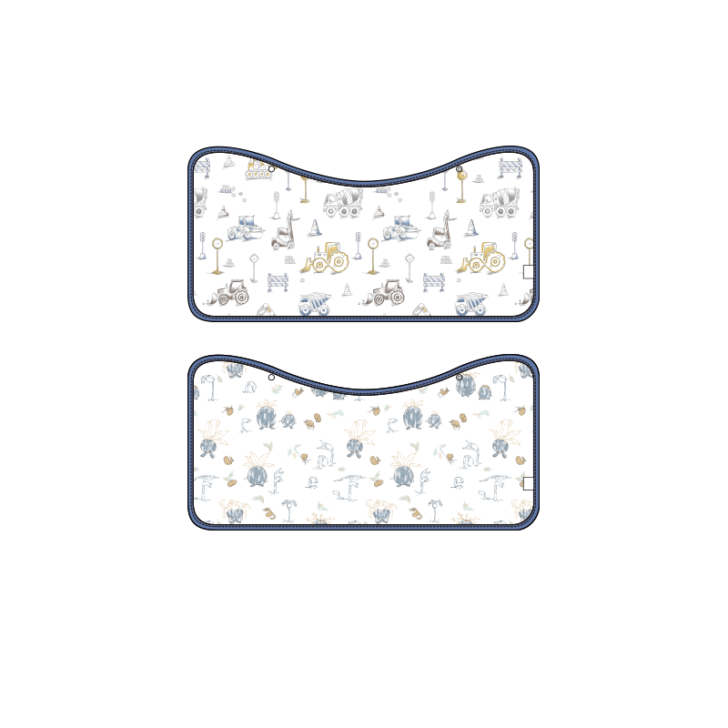 哆咪呀Domiamia 吐奶巾防护围兜（2条装） 象牙色