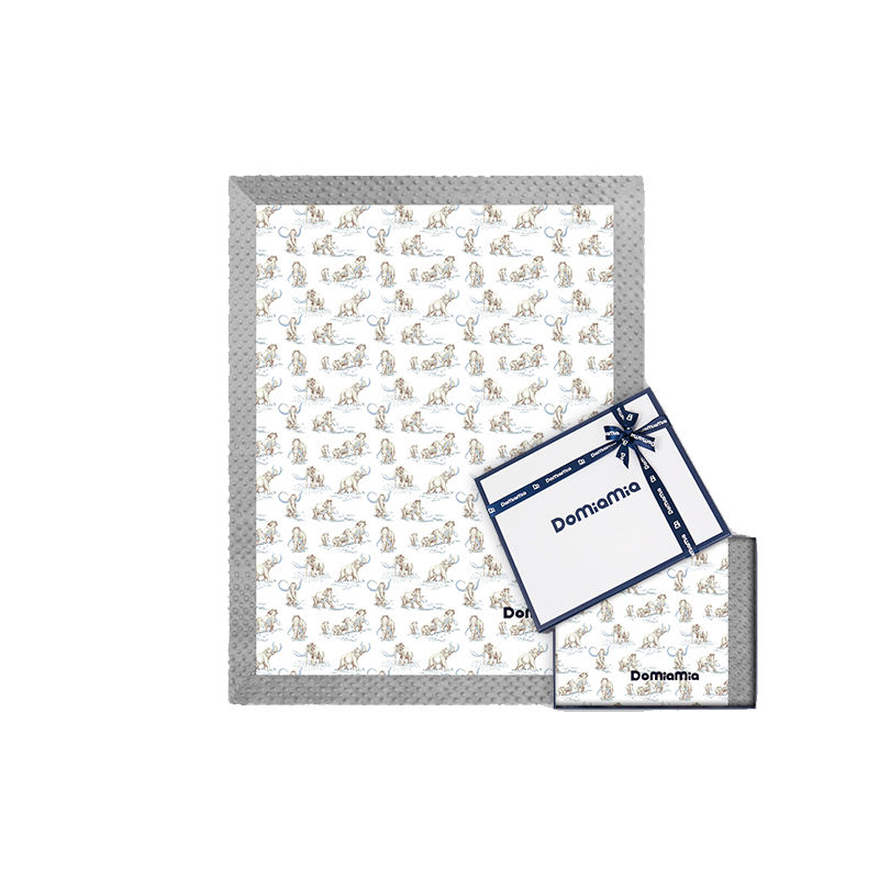 哆咪呀Domiamia 婴幼儿薄夹棉盖毯1.75kg（件） 珍珠灰