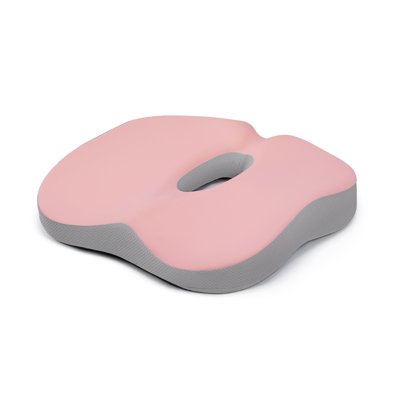 佳奥 马卡龙幸运坐垫  办公久坐神器记忆棉夏天透气美臀椅子屁股座垫屁垫单位：个 粉色