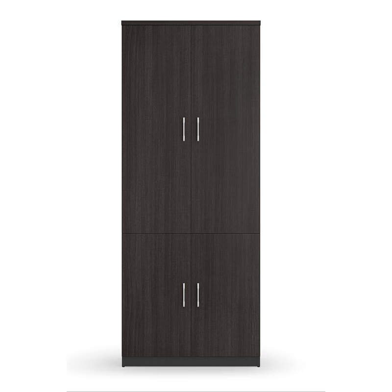 臻远ZY-W-08041文件柜木质储物柜资料柜老板桌大班台配套书柜 二门  单位：个 黑色