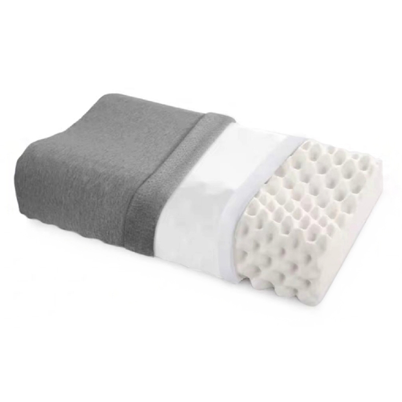 佳奥 泰国波浪颗粒乳胶枕头  J13B01AB7 灰色 56*36*10-8CM/个 灰色