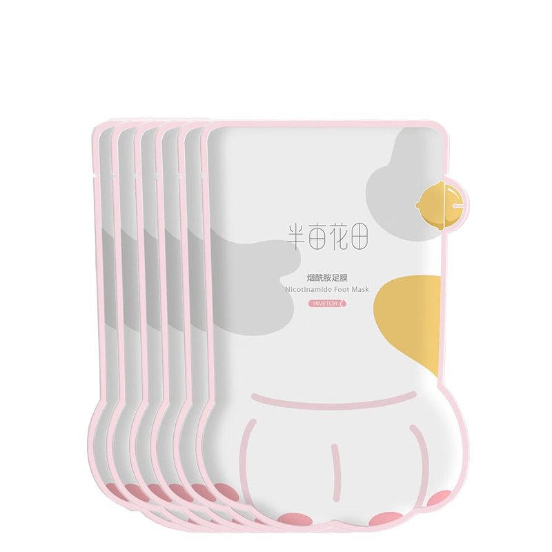 半亩花田烟酰胺足膜1盒（40g*6片）（单位：盒） 本白色