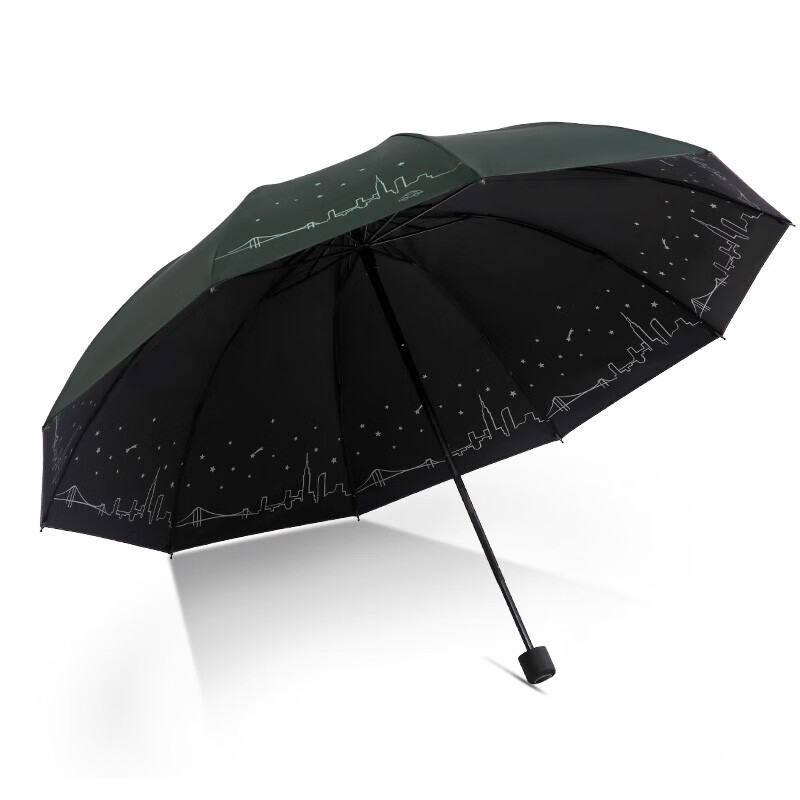 天堂 31157E城市星空 约105*70cm 双人大伞 纽曼绿（单位：把）