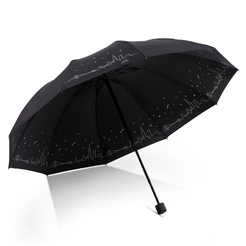 天堂 31157E城市星空 约105*70cm 双人大伞 黑色（单位：把）