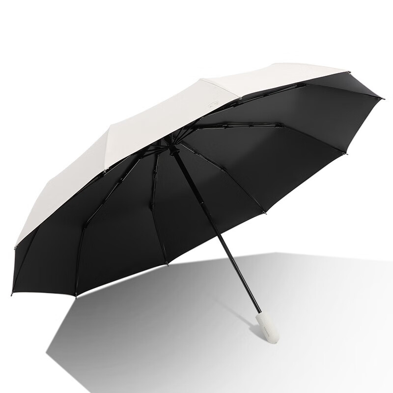 天堂【31171E风雅】全自动三折伞10骨-/把 甘酪白