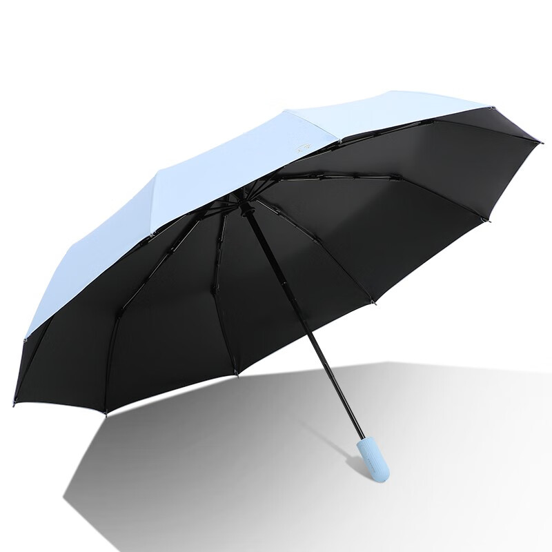天堂【31171E风雅】全自动三折伞10骨-/把 净空蓝