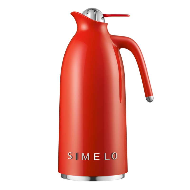 SIMELO印象京都316L不锈钢翡丽金保温壶2300ML(单位：个) 珊瑚红