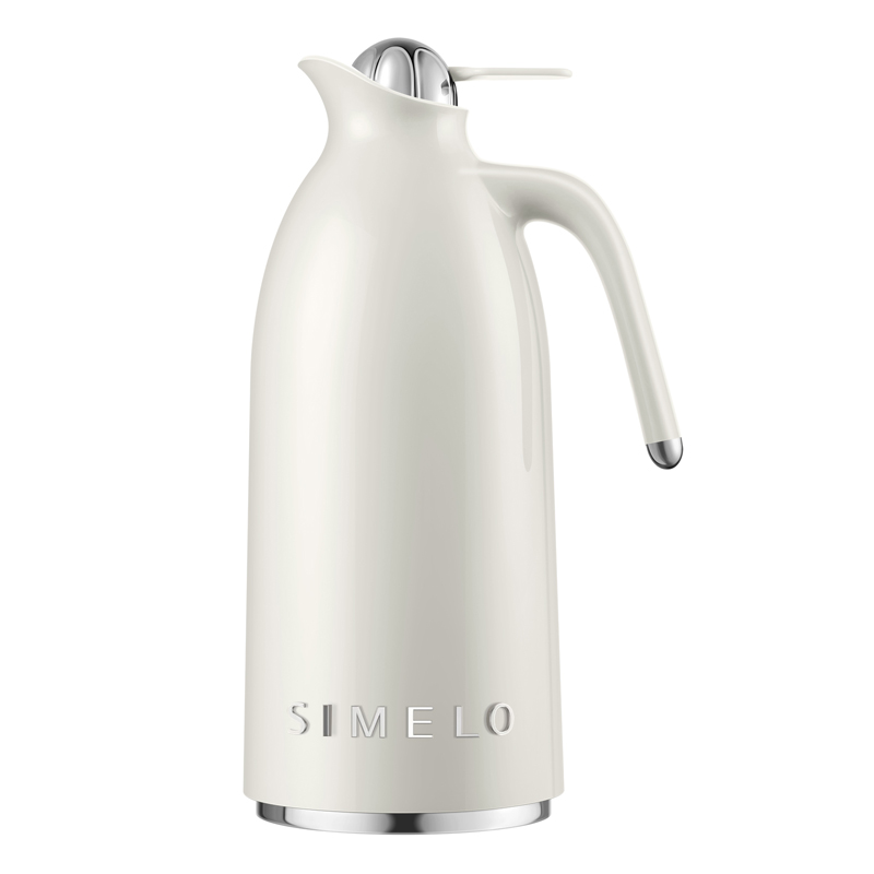 SIMELO印象京都316L不锈钢翡丽金保温壶2300ML(单位：个) 雅致白
