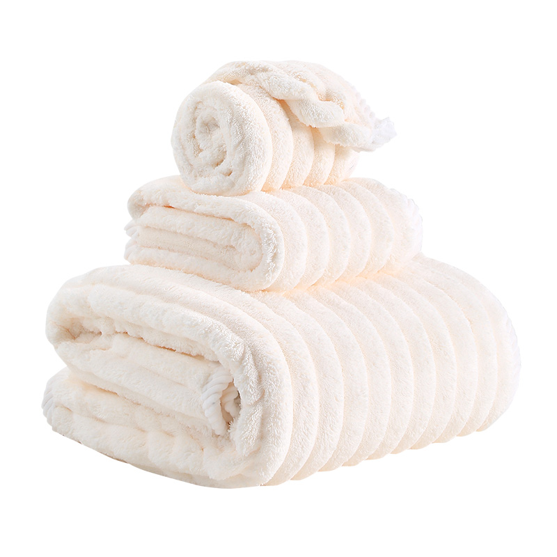 毛毛雨120148椰椰奶条浴巾90*190cm  单位：条 颜色随机