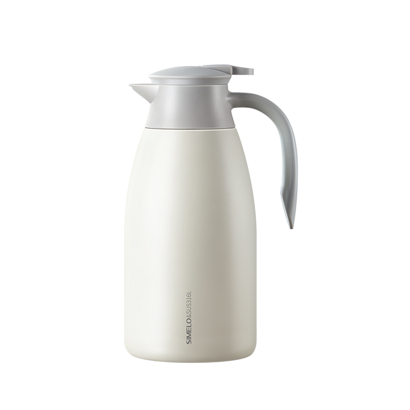 SIMELO印象京都316L大容量迎宾保温壶2500ML (单位：个) 雅致白