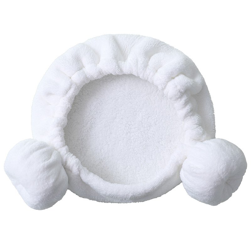 毛毛雨140043珊瑚绒羊角帽儿童款 单位：条 颜色随机