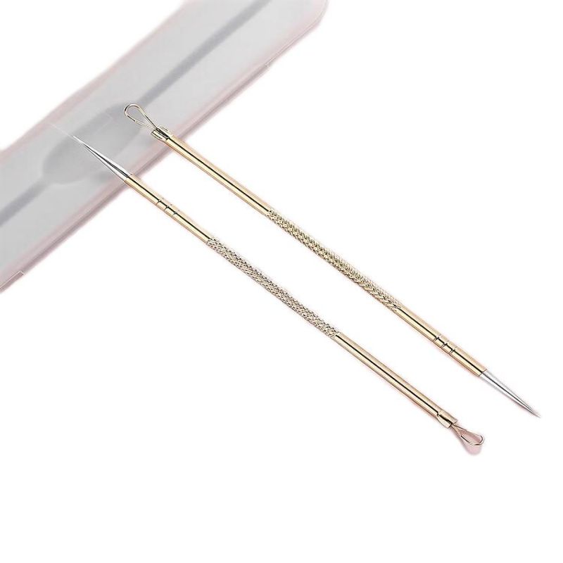 CA-粉刺针套装-B1904-金色1+10pcs  单位：个 香槟金