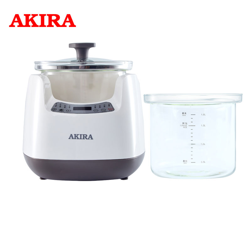 AKIRA（爱家乐）爱家乐多功能玻璃炖锅K18（单位：台） 白色