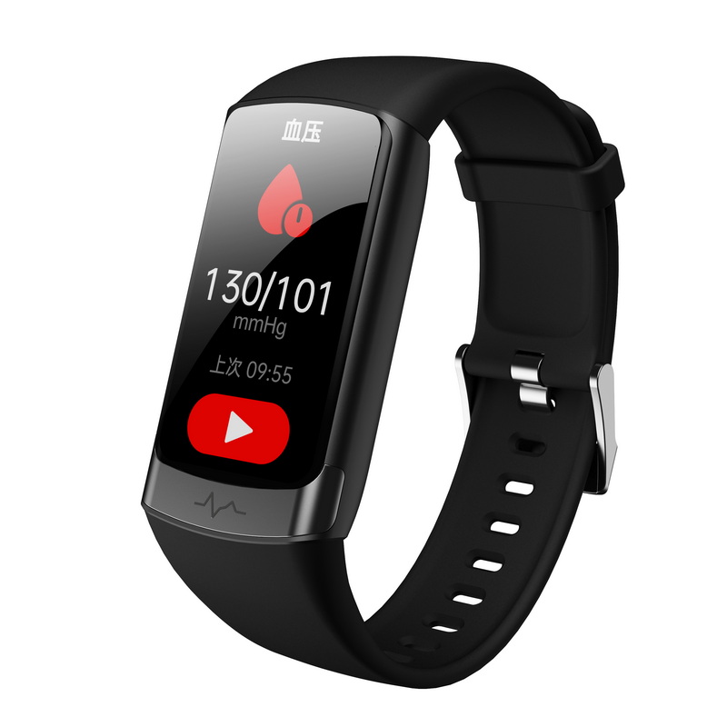 dido高精度血糖血压风险评估无创心率手环智能免扎针24小时动态血氧健康体温手表运动睡眠跑步测量仪个 黑色